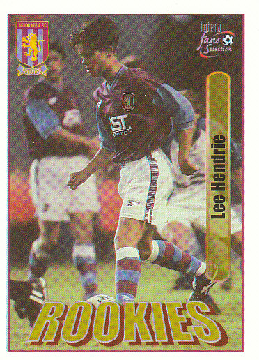 Lee Hendrie Aston Villa 1997/98 Futera Fans' Selection #28